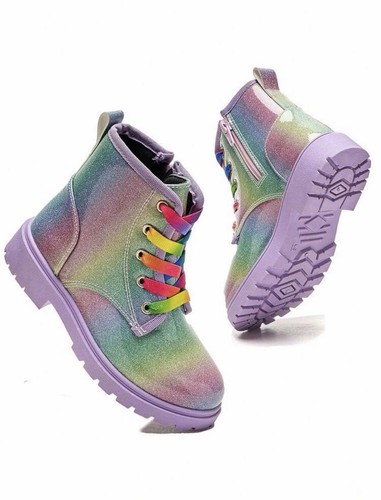 Girls rainbow ankle boots size - boots,