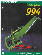 MCHALE BALE SPLITTER 994 Cuts