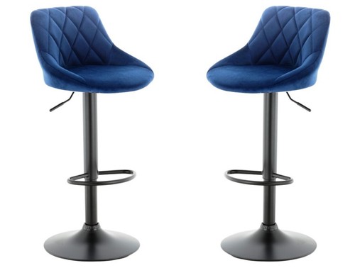 Set velvet bar stools - set,