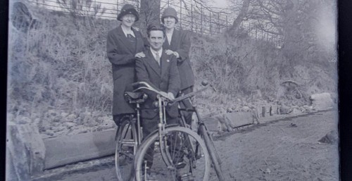 Glass negative ladies - glass,