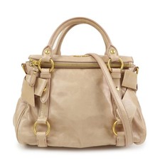 MIU MIU Leather Side Ribbon