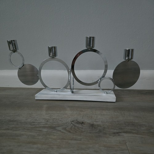 New metal circle dinner candle - metal,