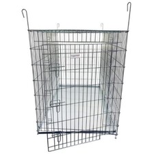 Giant Dog Cage Pet Metal Training XXL Crate Strong Silver Carrier with Free Tray