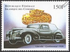 1939 LINCOLN Continental Classic Car / Automobile Stamp (1998 Comoros)