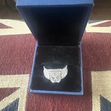  Women Ring Bridal Set,925 Sterling Silver Engagement + Wedding Ring size N/54