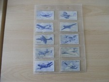 Full Set x 50 Carreras Turf Cards  British Aircraft. + Sleeves `1949