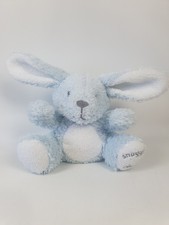 Snuggle Chums Blue Bunny Rabbit Plush Soft Toy 1997 Vintage Toys R Us 5.5"