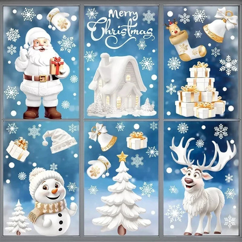 190pcs clings santa claus - clings,