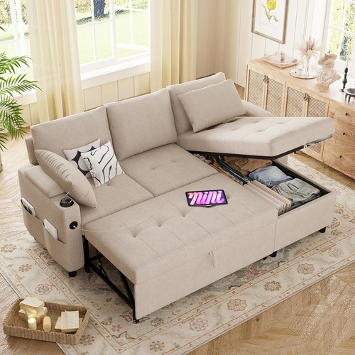 Corner sofa bed - 3-in-1,