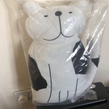 Cute ‘White Cat’ Cushion, 100% Polyester, New Original Sealed Packaging