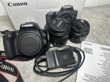 Canon EOS 250d LOW USE with 2 lenses (EF-S 18-55 IS STM KIT LENS) + (50mm f/1.8)