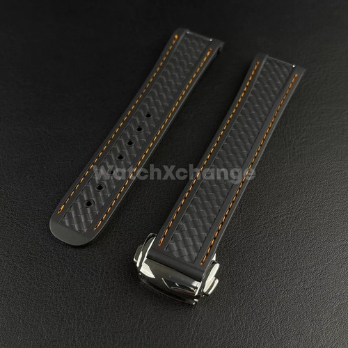 Black orange silicone - black,