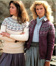 Ladies Fair Isle Yoke Cardigan