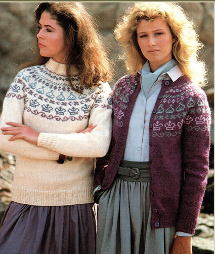 Ladies fair isle yoke - ladies,