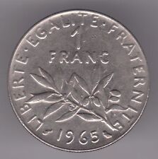 France 1 Franc 1965 Nickel Coin - The Seed Sower 
