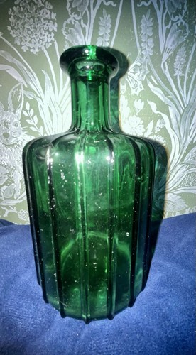 Green glass bottle - glass,