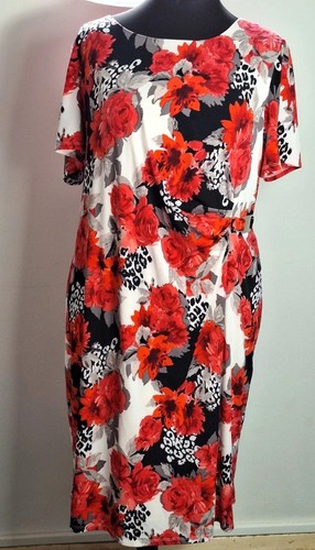 David emanuel red floral - red,
