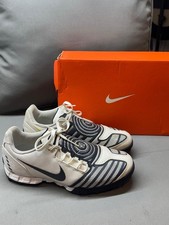 Nike Total90 Shoot II FG Astroturf Football Boots Black And White Size UK4 Boxed