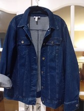 Denim & Co Qvc Size Xl Stretch Denim Jacket