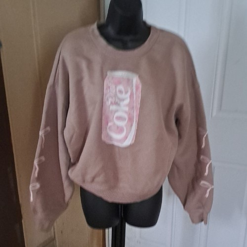 Coca cola beige sweatshirt - coca-cola,