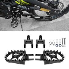 Black CNC Wide Fat Footpegs Foot Pegs For Surron Light Bee X For Segway X160 UK