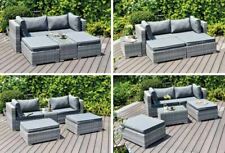 Rattan Garden Furniture Enzo Range - In or Outdoor - 5 Piece Sofa or Sun Lounger