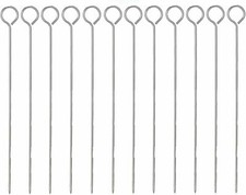 ?10 x Metal BBQ Skewers Barbecue Meat Vegetable Kebab Shish Kitchen Grill Cook