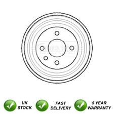 Brake Drum Rear SJR Fits