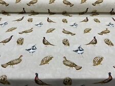 Wild Birds Putty Fabric by Prestigious Textiles. Price Per Metre 