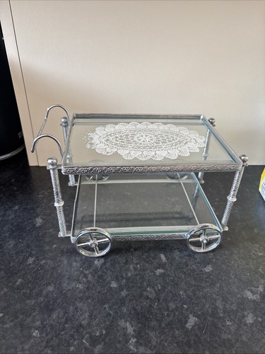 Genuine vintage chrome glass - genuine, &