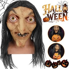 Halloween Witch Mask w/ Long