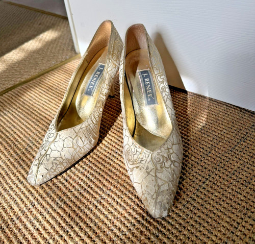 Reneé cream gold snakeskin - reneé, cream/gold