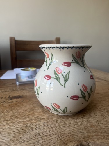 Vase handmade polish pottery - vase,