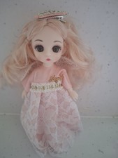 17cms BJD DOLL IN PINK LACE