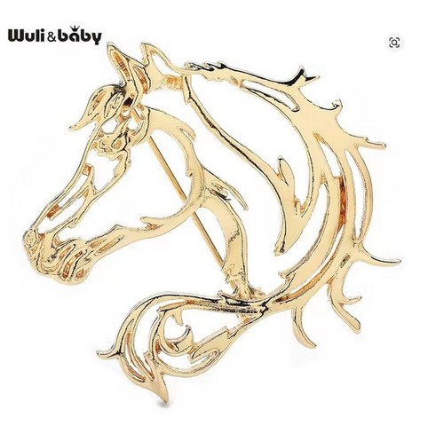 Wuli baby horse head brooch - baby,
