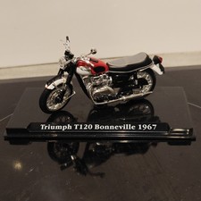 Atlas Editions 1:24 Scale Classic Motorcycles Triumph Bonneville T120 1967.