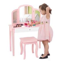 COSTWAY Kids Vanity Table &