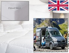Camper Van Quilted Fitted Mattress Topper (Various Sizes)