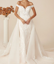 Justin Alexander Deidra Wedding dress *NEW UNWORN* UK Size 16 Detachable Skirt