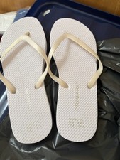 White Primark Flip Flops -