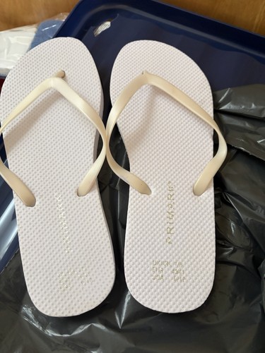White primark flip flops - primark,