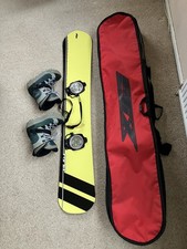 Snowboard and Bindings and K2