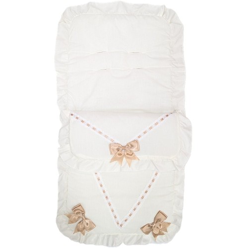 Baby girls cream with beige - girls,
