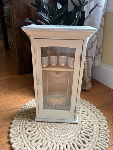 New white wall curio cabinet - new,