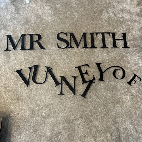 Reclaimed metal letters - reclaimed,