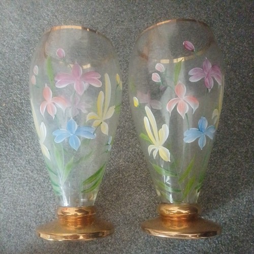 Set czech bohemian vase - set, 2