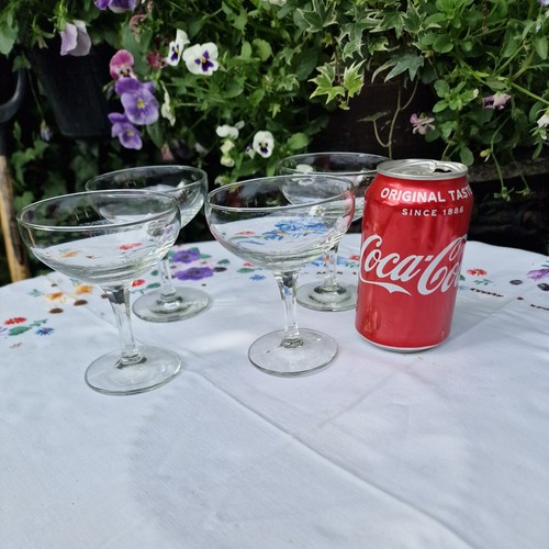 Vintage glass champagne - 4, x