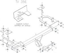 Towtrust Fixed Flange Towbar