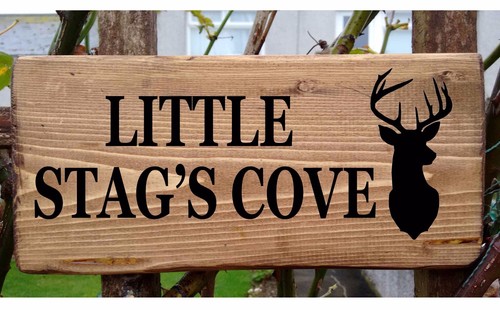Personalised house sign stag - personalised,
