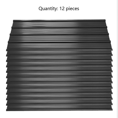 12pc black metal cladding - metal,